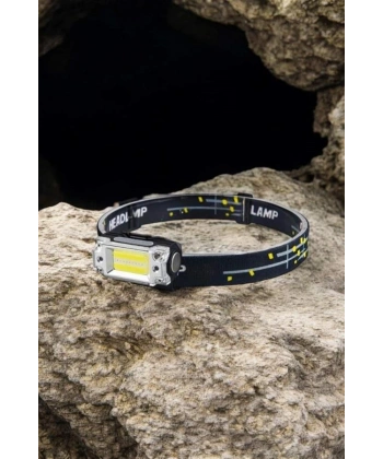 Kafa Lambası El Fenerli Kamp Lambası USB Şarjlı Esnek Lamba