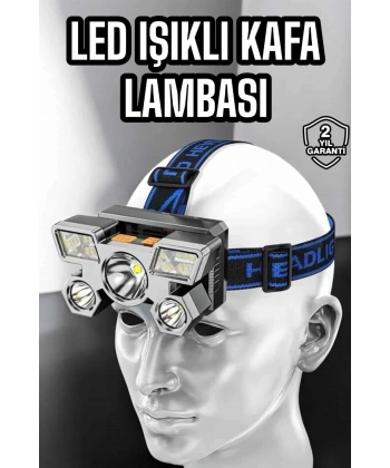 Kafa Lambası Hafif ve Esnek Çift Anahtarlı Far Led Işık