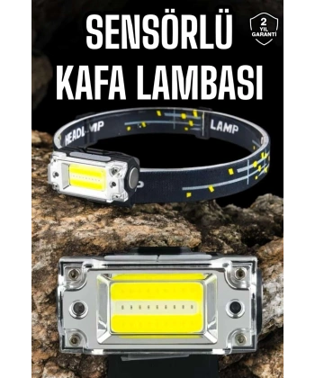 Kafa Lambası Kamp Feneri Balıkçı Feneri Başlıklı Suya Dayanıklı