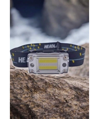 Kafa Lambası Led Fener Pratik Taşınabilir Ayarlanabilir USB Şarjlı