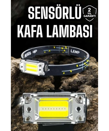 Kafa Lambası Led Fener Pratik Taşınabilir Ayarlanabilir USB Şarjlı