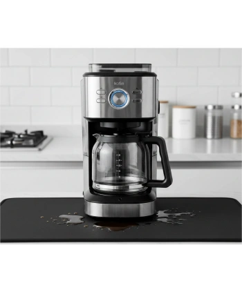 Kahve Makinesi Altlığı Su Emici Kaymaz Taban Tezgah Koruyucu Kurulama Matı