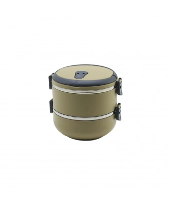 KAHVERENGİ 2Lİ SEFER TASI SAKLAMA KABI 1.2LT