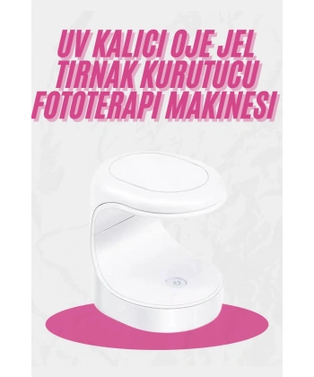 Kalıcı Oje Kurutucu Mini UV Işınlı Taşınabilir Hızlı ve Pratik Oje Kurutucu