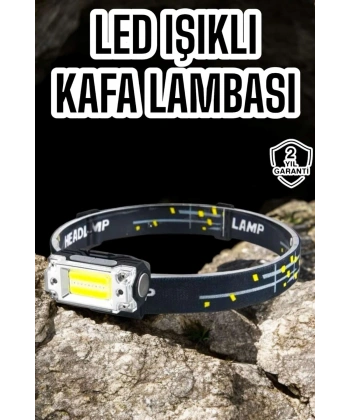 Kamp Feneri Balıkçı Feneri Başlıklı Suya Dayanıklı Kafa Lambası