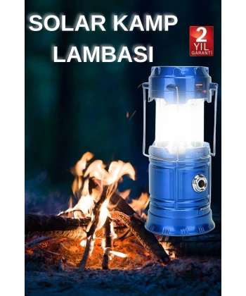 Kamp Lambası El Feneri Askılı Büyük Boy USB Şarjlı Işıldak
