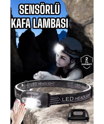 Kamp Lambası Led Işık Kafa Lambası Balıkçı Lambası Ayarlanabilir