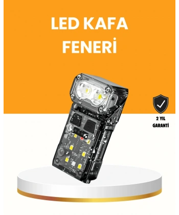 Kamp ve Outdoor İçin LED Far 10 Saat Pil Sensörlü Manyetik