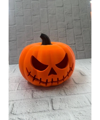 Kapaklı Balkabağı Dekor Kutusu 21×15 cm Halloween Temalı Saklama