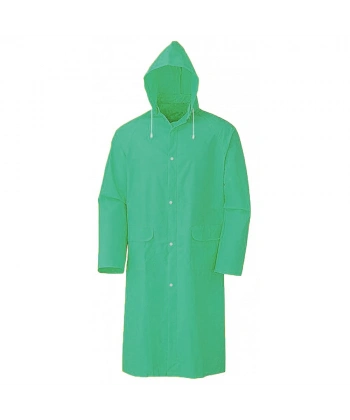 Kapşonlu Cepli Lüx Yağmurluk Haki Yeşil - Standart Beden 2XL