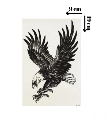 Kartal Geçici Dövme Şablonu - FF037