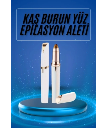 Kaş Bıyık Epilasyon Aleti İnce Uçlu Yüz Için Tüy Alıcı Pilli