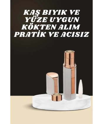 KAŞ BIYIK VE YÜZ EPİLASYON ALETİ VE TİTREŞİMLİ YÜZ TEMİZLEME MASAJ ALETİ İKİLİ SET