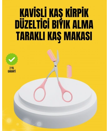 Kaş, Kirpik ve Tırnak Çevresi Temizliği İçin Çok Fonksiyonlu Makas