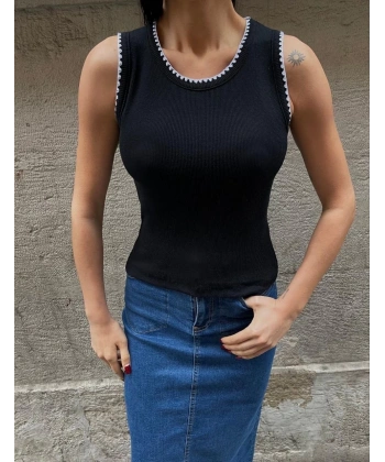 Kaşkorse kumaş bluz