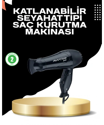 Katlanabilir Fön Makinesi Çift Isı ve Hız Ayarlı