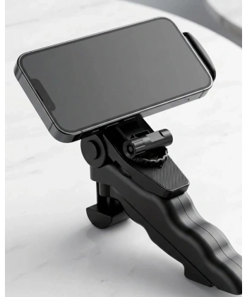 Katlanabilir Mini Telefon Tripodu Masaüstü Telefon Standı 360 Derece Ayarlanabilir