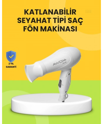 Katlanır Gövdeli Saç Kurutma Makinesi Ev ve Valiz Kullanımı