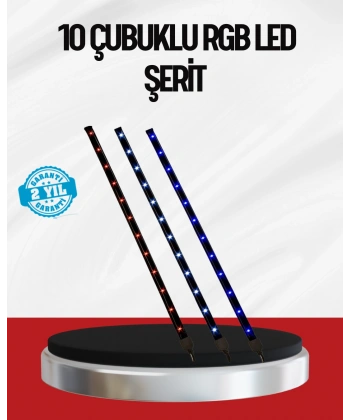 Kayan Yıldız LED Aydınlatma 10 Çubuk Dış Mekan Uyumlu