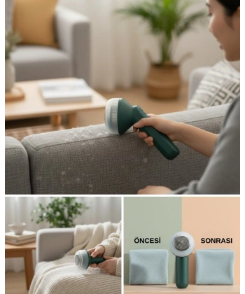 Kazak Battaniye ve Perde İçin Tüy Alma Cihazı