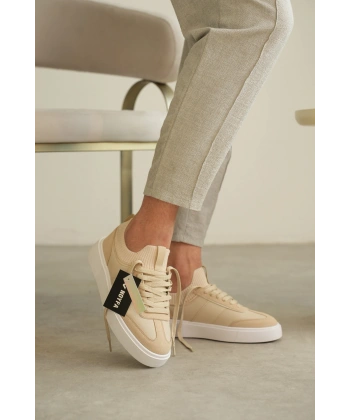 KB-010 Kuback Bej Cilt Günlük Erkek Ayakkabı