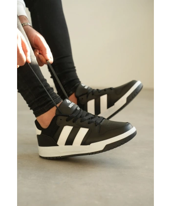 KB-013 Kuback Siyah Beyaz Günlük Erkek Ayakkabı