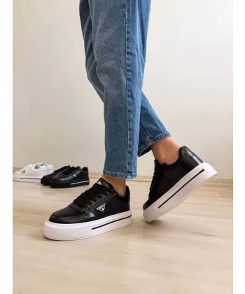 KB-04 Kuback Siyah Cilt Günlük Erkek Ayakkabı