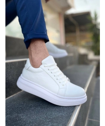 KB-DX46 Kuback Beyaz Deri Günlük Erkek Ayakkabı