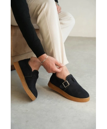 KB-KX1 Kuback Lacivert Kahve Taban Kürklü Günlük Erkek Ayakkabı