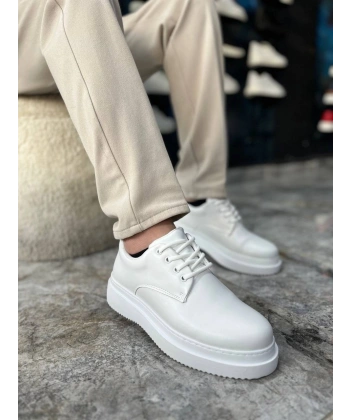 KB-X16 Kuback Beyaz Cilt Günlük Erkek Ayakkabı