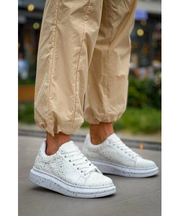 KB-X500  Kuback  Beyaz Silwer  Bağcıklı  Günlük Erkek  Ayakkabı