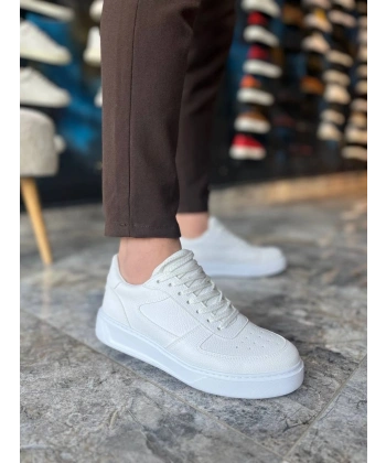 KB-X9 Kuback Beyaz Cilt Günlük Erkek Ayakkabı