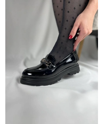 KB-ZN102 Kuback Kömür Rugan Günlük Kadın Babet