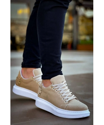 KB047  Kuback Bej Süet Günlük Erkek  Ayakkabı