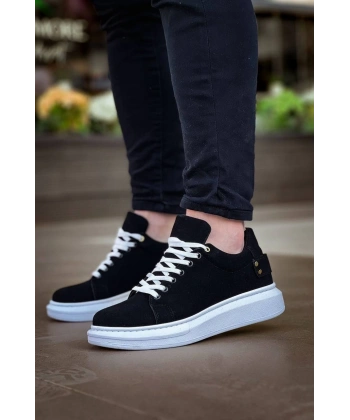 KB047  Kuback Siyah Süet Günlük Erkek  Ayakkabı