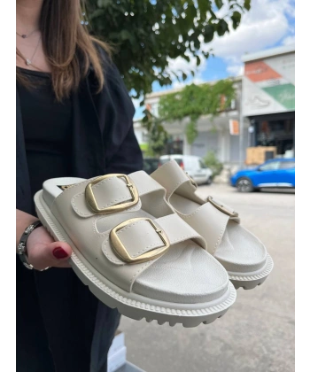 KBTX-1 Kuback Bej Günlük Kadın Terlik