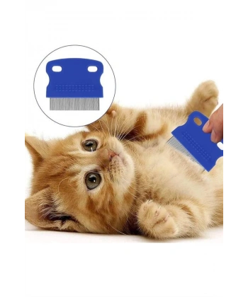 Kedi Köpek Tüy Bit Pire Toplayıcı Toplama Temizleme Tarağı Tarak Seti 4lü Set