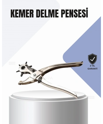 Kemer Delme Pensesi Çok Amaçlı 6 Farklı Delik Boyu Ayarlı Deri Delme Aleti