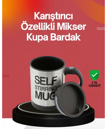 Kendi Kendini Karıştıran Termos Kupa | Güçlü Motor ve Çift Katmanlı Isı Koruma