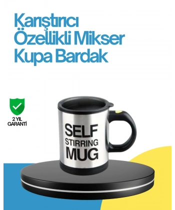Kendi Kendini Karıştıran Termos Kupa – Pratik, Güçlü Motorlu ve Termos Özellikli