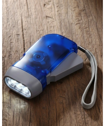 Kendiliğinden Şarjlı El Feneri Pilsiz Dinamolu 3 LED Taşınabilir