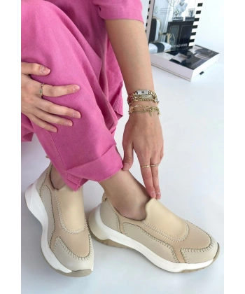 Kendy Bej Cilt Spor Ayakkabı