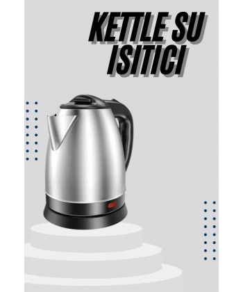 Kettle C F Tipi 220-240V Paslanmaz Çelik Elektrik Kablolu Otomatik Kapanma