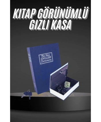 Kilitli Gizli Kasa Sözlük Kumbara Kitap Sözlük Görünümlü 18cm