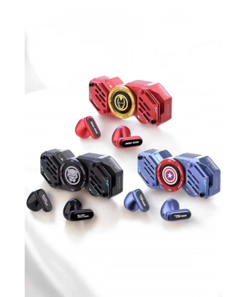 Kırmızı Kablosuz Bluetooth Kulaklık Stres Çarklı  Kulaklığı