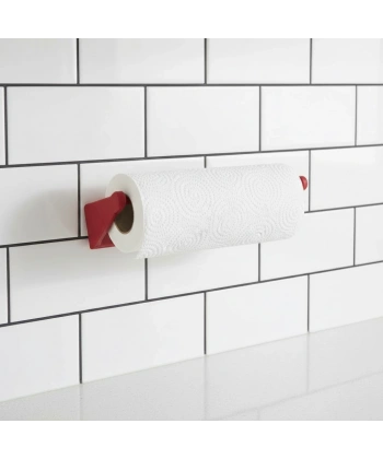 Kırmızı Peçete Askısı Mutfak Duvar Tipi Peçetelik Organizer