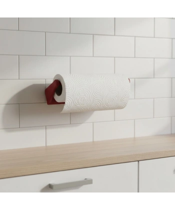 Kırmızı Peçete Tutucu Dayanıklı Duvar Tipi Kağıt Havlu Askısı