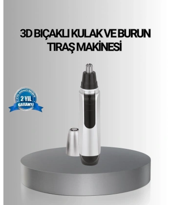 Kişisel Burun ve Kulak Tıraş Makinesi 3D Kavisli Bıçak ve Kompakt Tasarım
