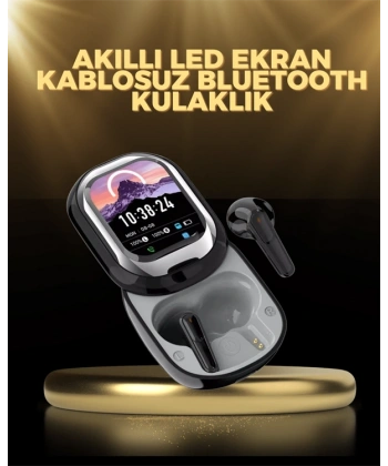 Kişiselleştirilebilir LED Ekranlı Bluetooth Kulaklık – Oyun & Müzik Modlu