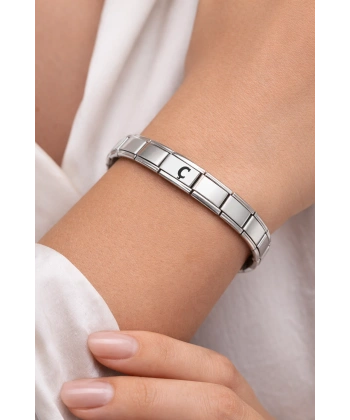 Kişiye Özel Ç Harfli Çelik Bileklik – Paslanmaz Çelik İtalyan Model Harfli Bilezik